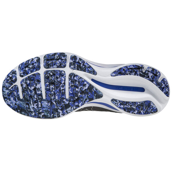 Mizuno Men's Wave Rider 25 - Obsidian/10077C/Violet Blue - Image 5