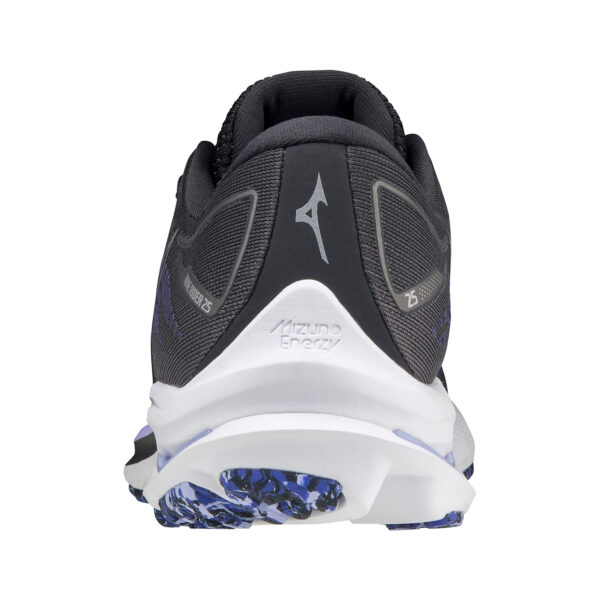 Mizuno Women's Wave Rider 25 - Blackened Pearl/10077C/Violet Glow - Image 6