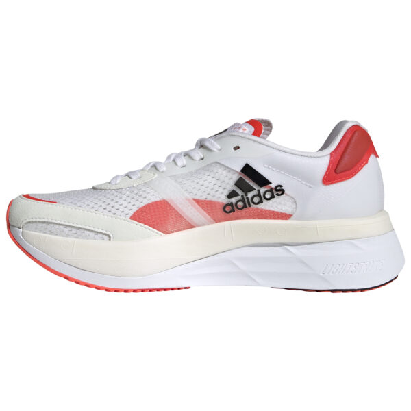 adidas Women's adizero Boston 10 - Ftwr White/Core Black/Solar Red - Image 2