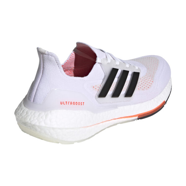 adidas Men's Ultraboost 21 - Ftwr White/Core Black/Solar Red - Image 4