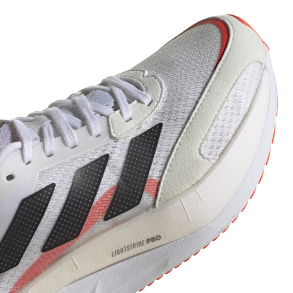 adidas Women's adizero Boston 10 - Ftwr White/Core Black/Solar Red - Image 6