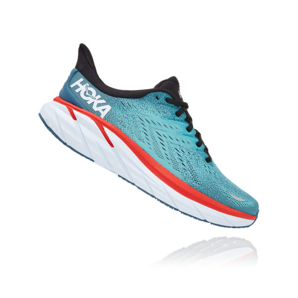 Hoka Men's Clifton 8 - Real Teal/Aquarelle - Image 3
