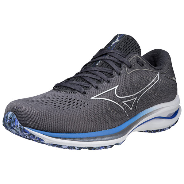 Mizuno Men's Wave Rider 25 - Obsidian/10077C/Violet Blue - Image 3