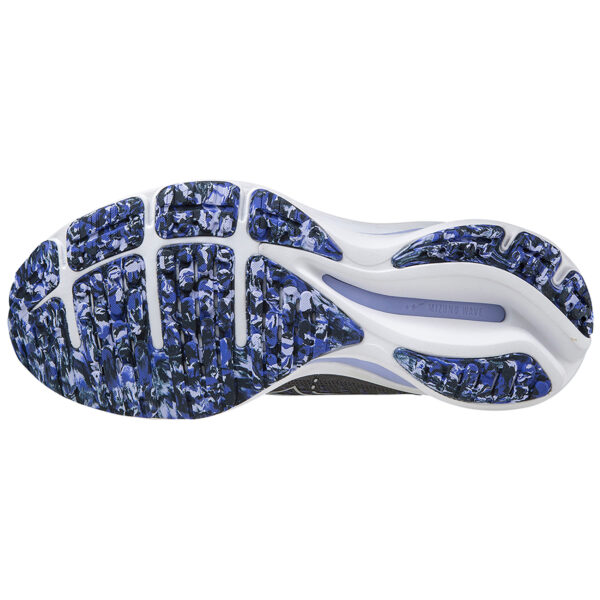 Mizuno Women's Wave Rider 25 - Blackened Pearl/10077C/Violet Glow - Image 5