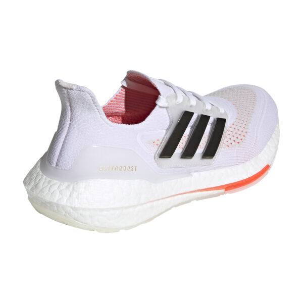 adidas Women's Ultraboost 21 - Ftwr White/Core Black/Solar Red - Image 4