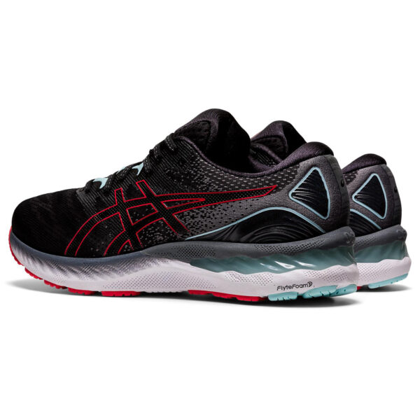 Asics Men's Gel-Nimbus 23 - Black/Electric Red - Image 4