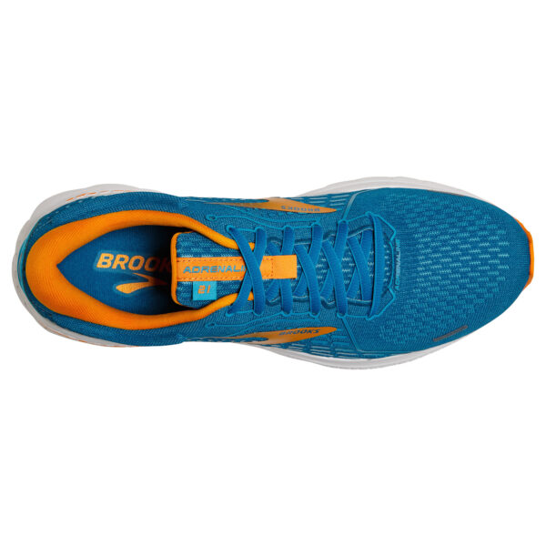 Brooks Men's Adrenaline GTS 21 - Vivid Blue/Orange/White - Image 5