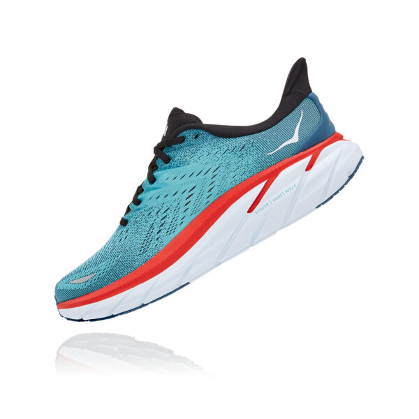 Hoka Men's Clifton 8 - Real Teal/Aquarelle - Image 5