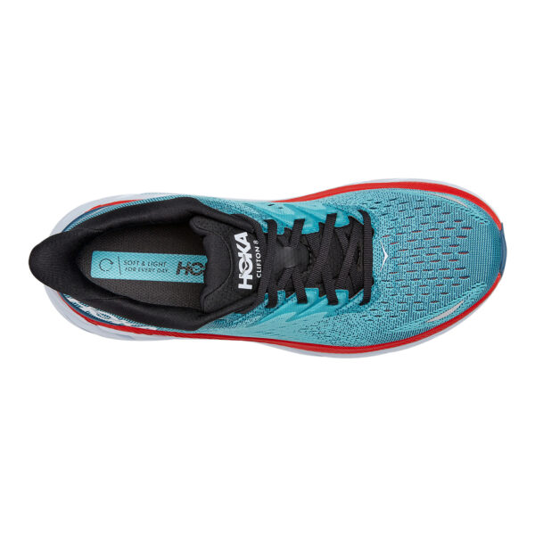 Hoka Men's Clifton 8 - Real Teal/Aquarelle - Image 6