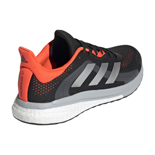 adidas Men's Solar Glide ST 4 - Core Black/Grey Two/Solar Red - Image 4