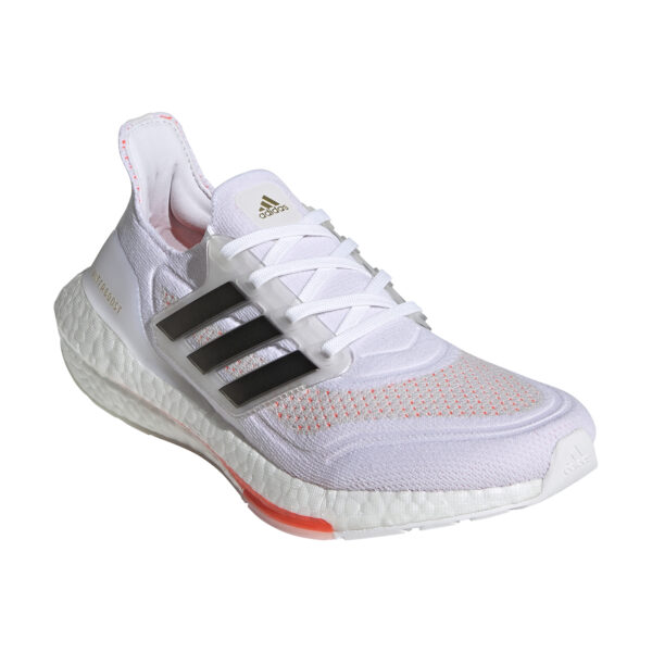 adidas Women's Ultraboost 21 - Ftwr White/Core Black/Solar Red - Image 3