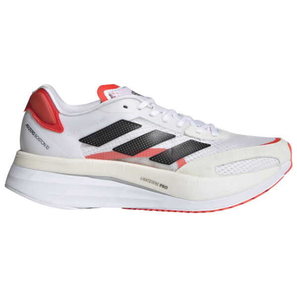 adidas Women's adizero Boston 10 - Ftwr White/Core Black/Solar Red