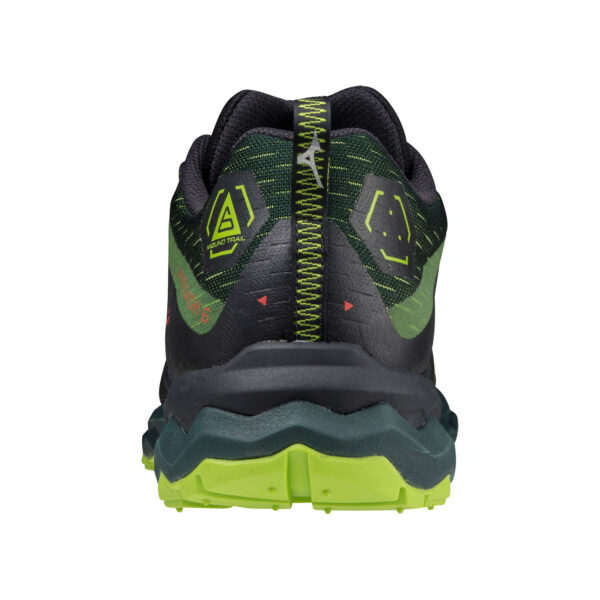 Mizuno Men's Wave Daichi 6 - Green Gables/Lime Green/Obsidian - Image 5