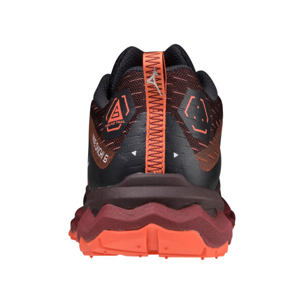 Mizuno Women's Wave Daichi 6 - Fudge/Living Coral/Obsidian - Image 5