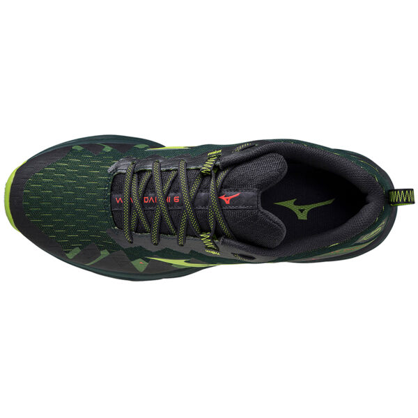 Mizuno Men's Wave Daichi 6 - Green Gables/Lime Green/Obsidian - Image 4