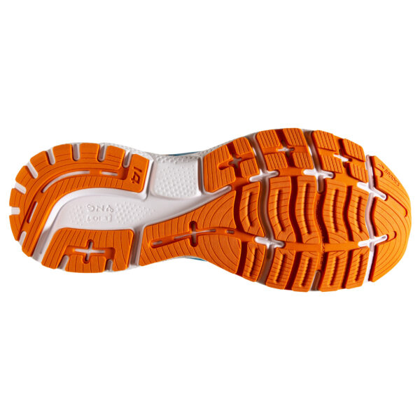 Brooks Men's Ghost 14 - Vivid Blue/Orange/White - Image 6