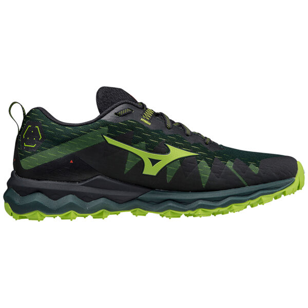 Mizuno Men's Wave Daichi 6 - Green Gables/Lime Green/Obsidian - Image 2