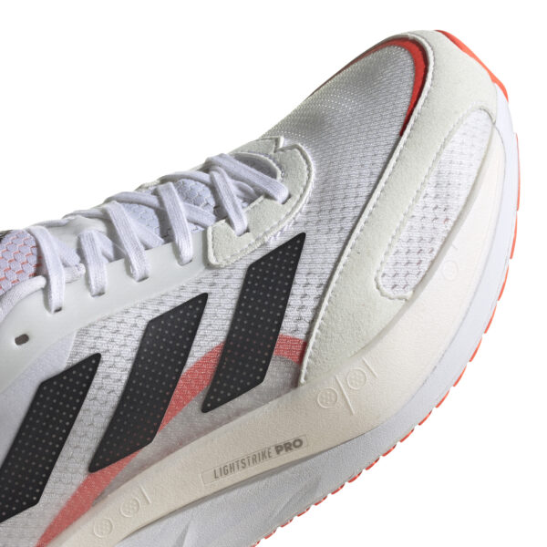 adidas Men's adizero Boston 10 - Ftwr White/Core Black/Solar Red - Image 6