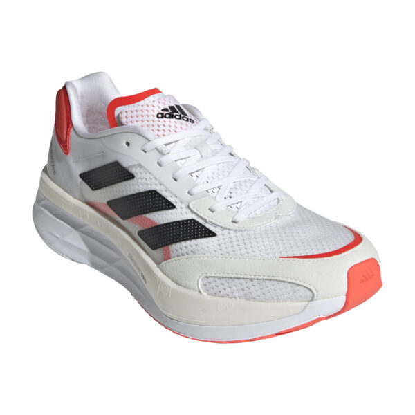 adidas Men's adizero Boston 10 - Ftwr White/Core Black/Solar Red - Image 3