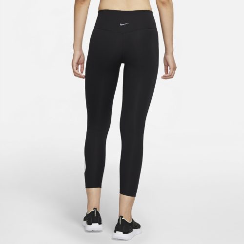 Nike One Womens Mid-Rise Full Length Tights Black/White XS