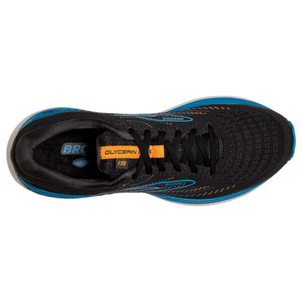Brooks Men's Glycerin GTS 19 - Black/Blue/Orange - Image 5