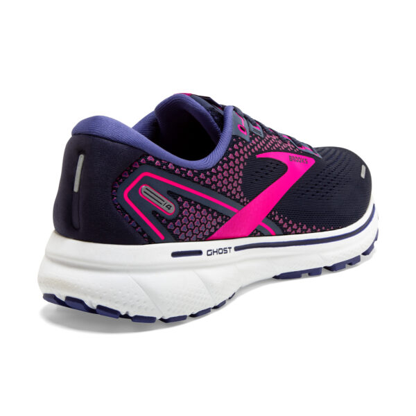 Brooks Women's Ghost 14 - Peacoat/Pink/White - Image 4