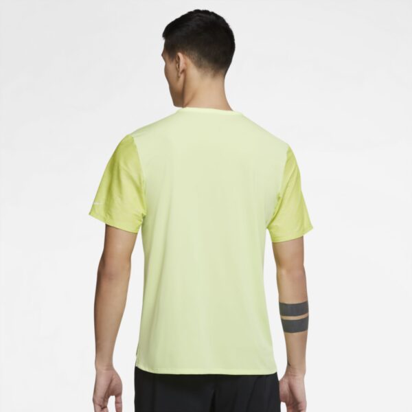 Nike Men's Rise 365 Run Division Short Sleeve - Lt Lemon Twist/Reflective Silver - Image 2