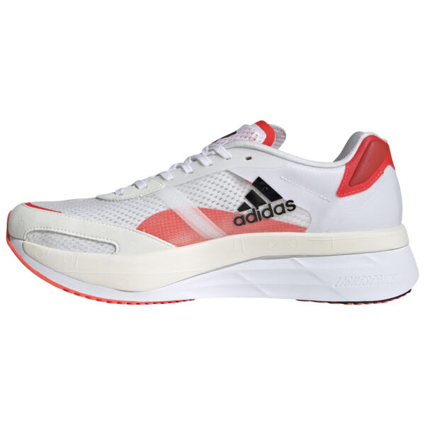 adidas Men's adizero Boston 10 - Ftwr White/Core Black/Solar Red - Image 2