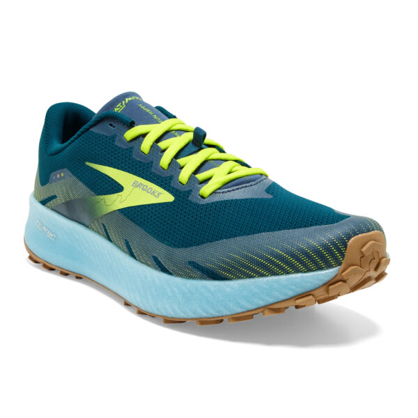 Brooks Men's Catamount - Blue/Lime/Biscuit - Image 3