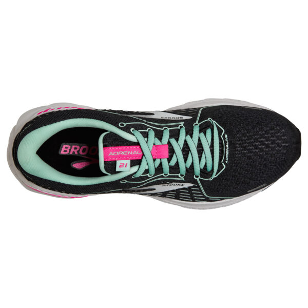 Brooks Women's Adrenaline GTS 21 - Black/Pink/Yucca - Image 5