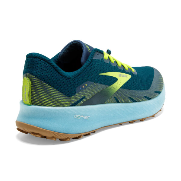 Brooks Men's Catamount - Blue/Lime/Biscuit - Image 4