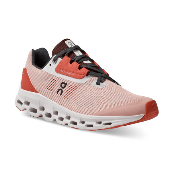 On Running Women's Cloudstratus - Rose/Red - Image 3