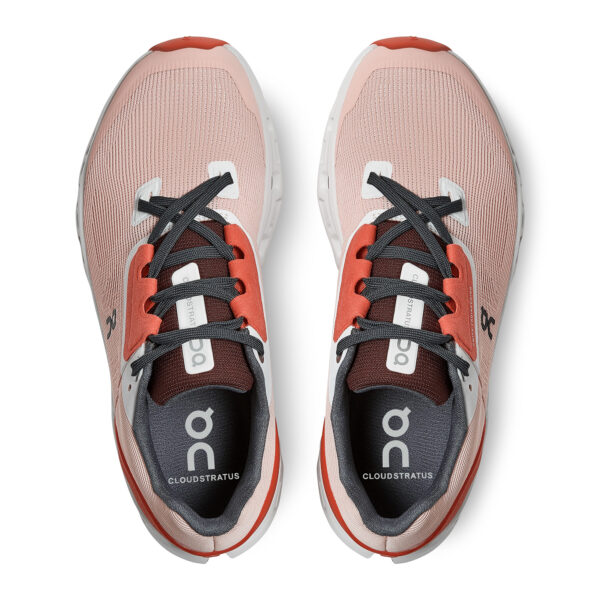 On Running Women's Cloudstratus - Rose/Red - Image 4
