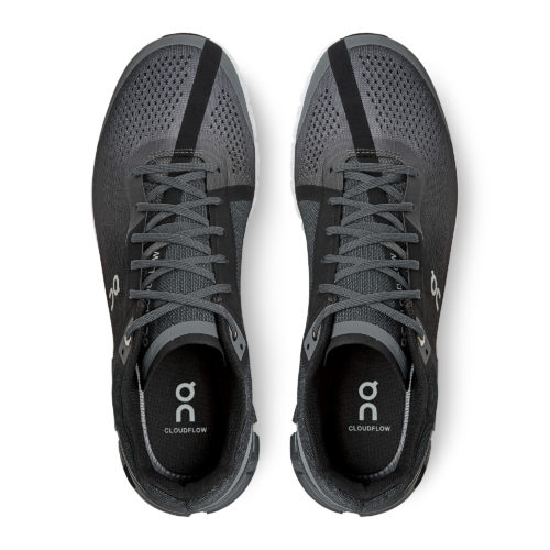 Running shoes asphalt top