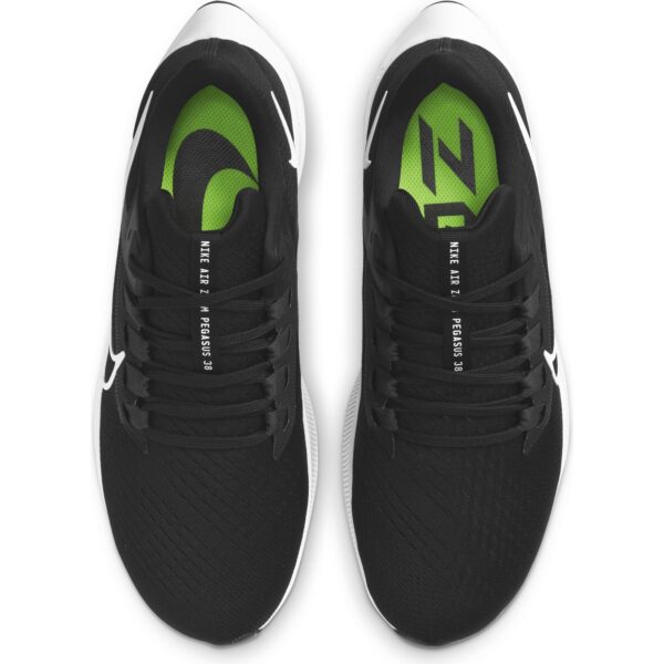 Nike Men's Air Zoom Pegasus 38 - Black/White/Anthracite/Volt - Image 5