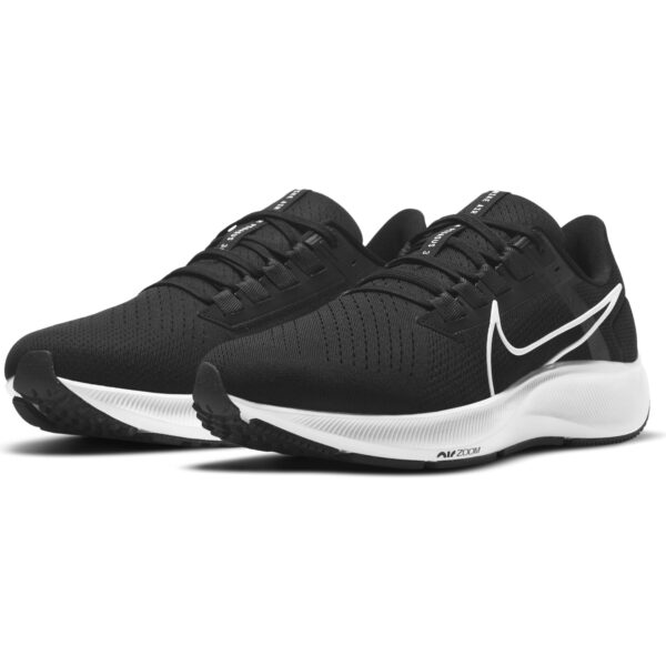 Nike Men's Air Zoom Pegasus 38 - Black/White/Anthracite/Volt - Image 4