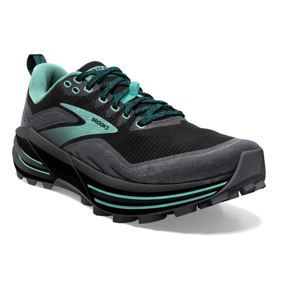 Brooks Women's Cascadia 16 - Black/Ebony/Yucca - Image 3