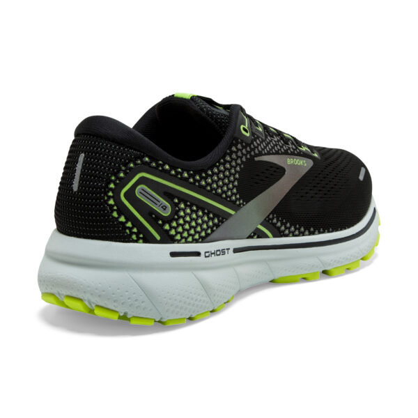 Brooks Men's Ghost 14 - Black/Nightlife/Spa Blue - Image 4