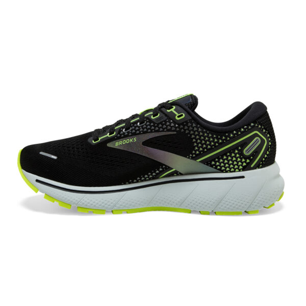 Brooks Men's Ghost 14 - Black/Nightlife/Spa Blue - Image 2
