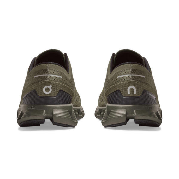 On Running Men's Cloud X - Olive/Fire - Image 6