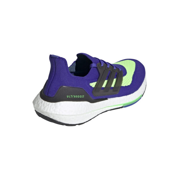 adidas Men's Ultraboost 21 - Sonic Ink/Core Black/Screaming Green - Image 4