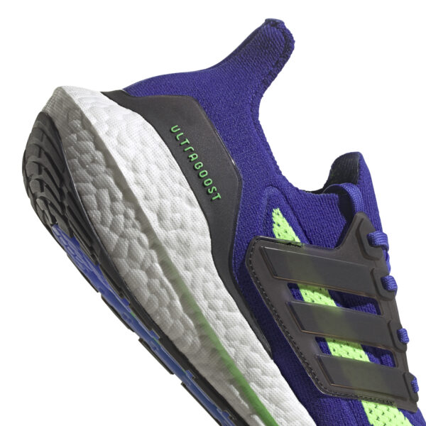 adidas Men's Ultraboost 21 - Sonic Ink/Core Black/Screaming Green - Image 6
