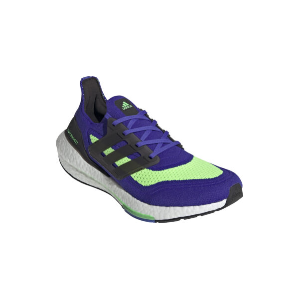 adidas Men's Ultraboost 21 - Sonic Ink/Core Black/Screaming Green - Image 3