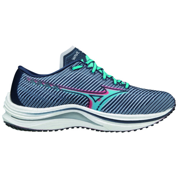 Mizuno Women's Wave Rebellion - India Ink/Scuba Blue/Cayenne