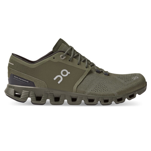 On Running Men's Cloud X - Olive/Fire