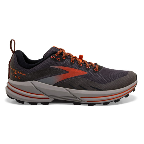 Brooks Men's Cascadia 16 GTX - Black/Ebony/Cinnabar
