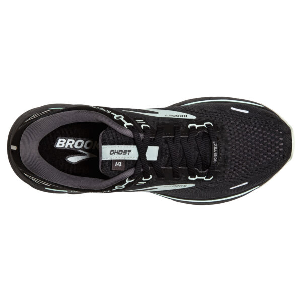 Brooks Women's Ghost 14 GTX - Black/Blackened Pearl/Aquaglas - Image 5
