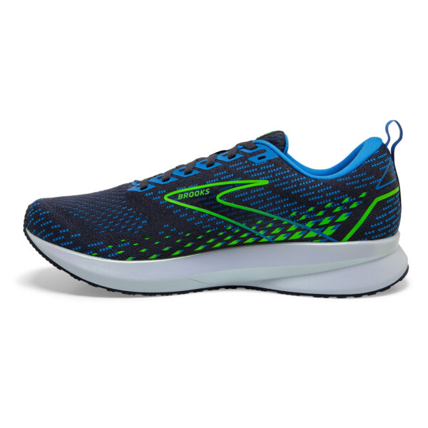 Brooks Men's Levitate 5 - India Ink/Blue/Green Gecko - Image 2