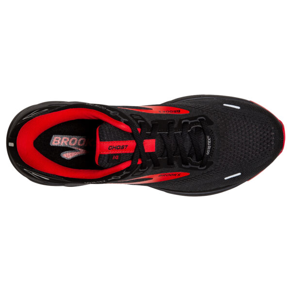 Brooks Men's Ghost 14 GTX - Black/Blackened Pearl/HighRisk - Image 5