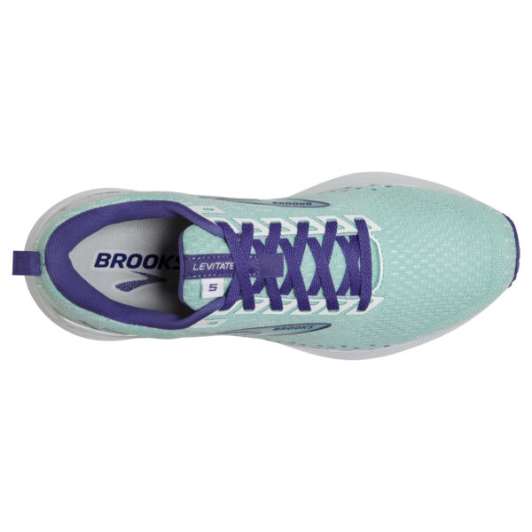 Brooks Women's Levitate GTS 5 - Yucca/Navy Blue/White - Image 5